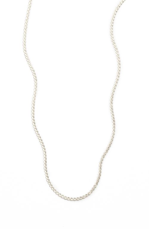 MADE BY MARY Serpentine Chain Necklace in Silver at Nordstrom