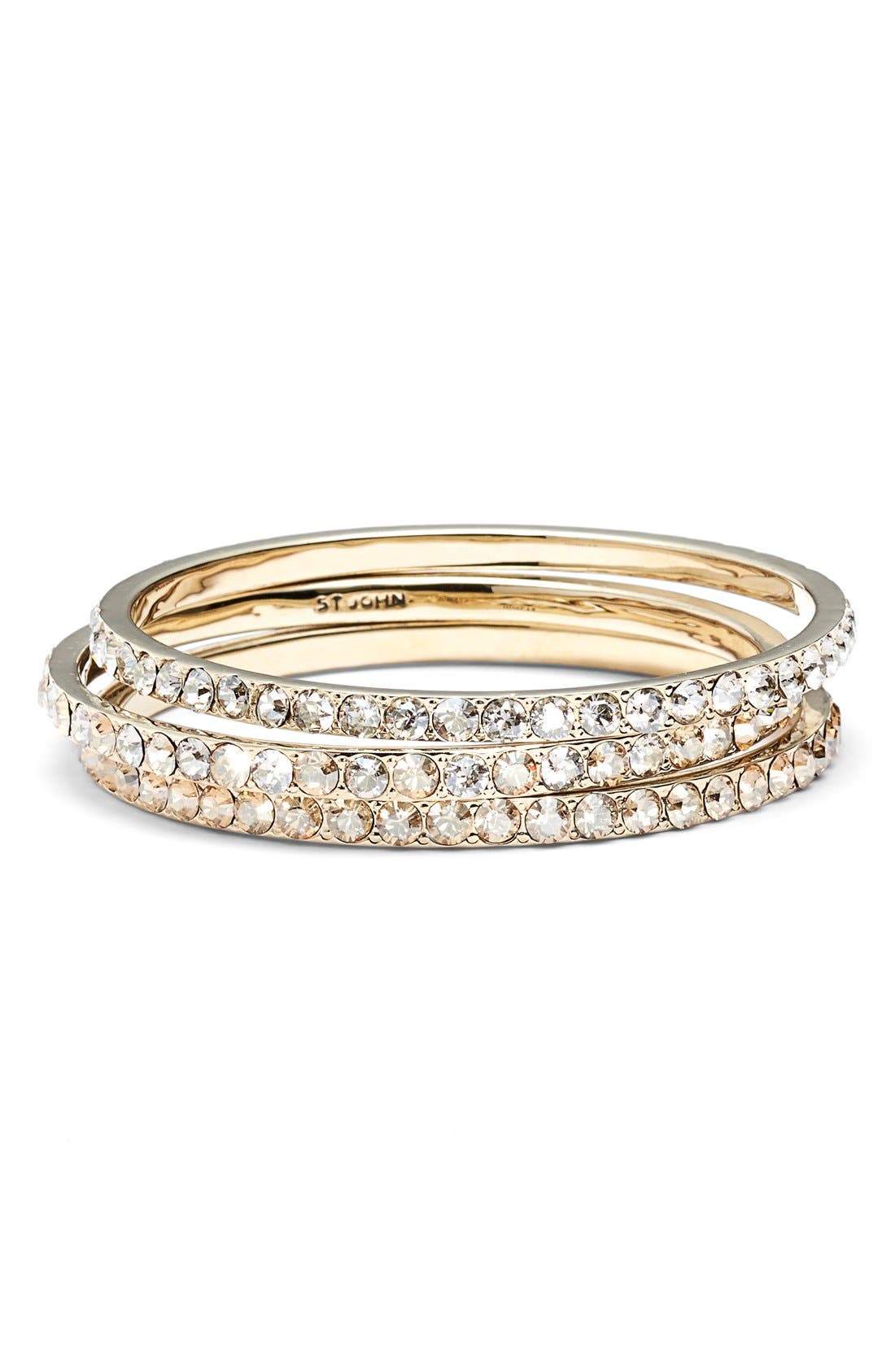 St. John Collection Swarovski Crystal Bangles (Set of 3) Nordstrom