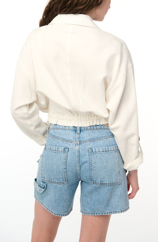 Shop Blanknyc Cotton & Linen Utility Jacket In Great Catch