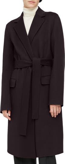 Theory Women's Puffer Wrap Coat - Black - Size Large