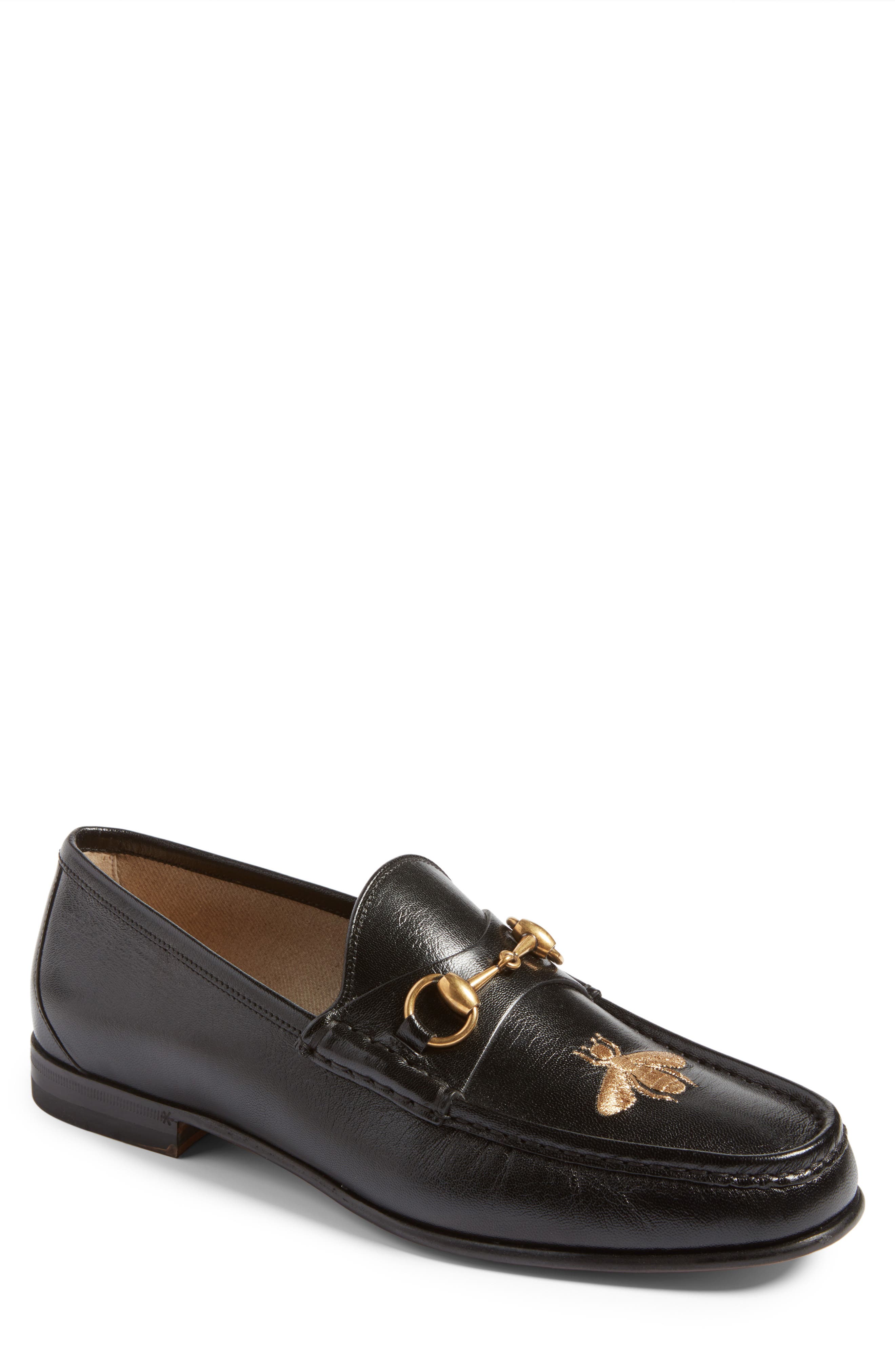 gucci men's bee loafers