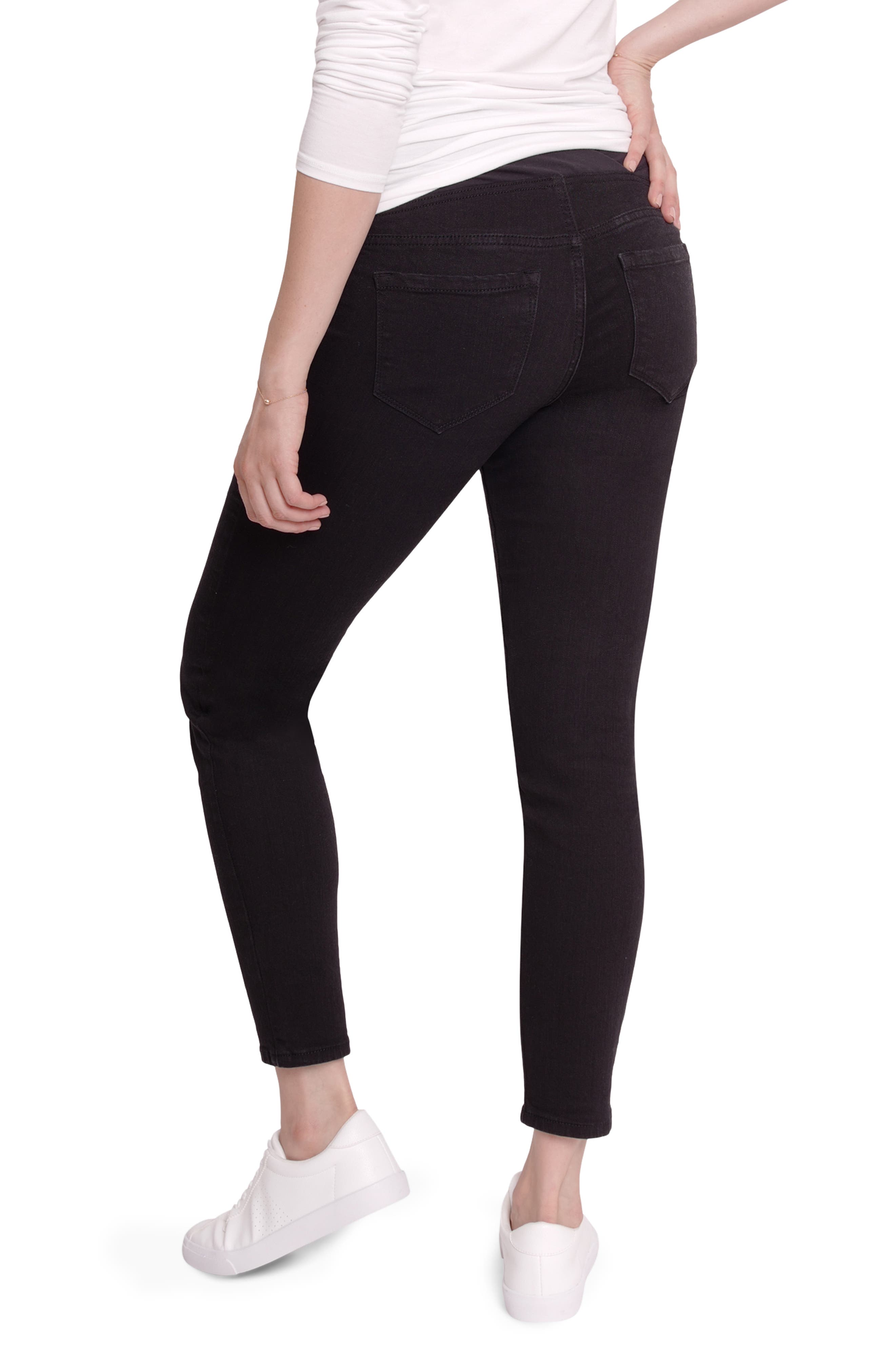 Crossover Panel Maternity Skinny Jeans 