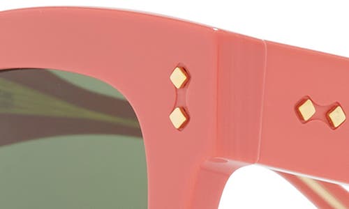 Gucci 52mm Cat Eye Sunglasses In Pink Pink Green