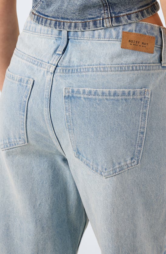 Shop Noisy May Frilla Ripped Jeans In Medium Blue Denim