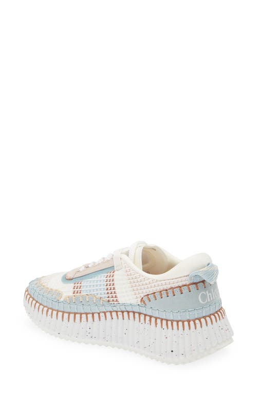 Shop Chloé Nama Platform Sneaker In Delicate Blue