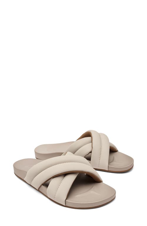 Shop Olukai Hila Water Resistant Slide Sandal In Cloudy/cloudy