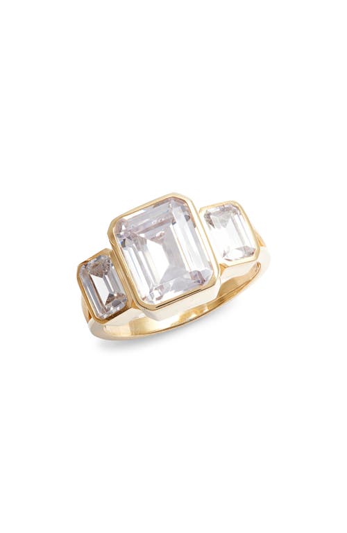 Cubic Zirconia Ring in Gold