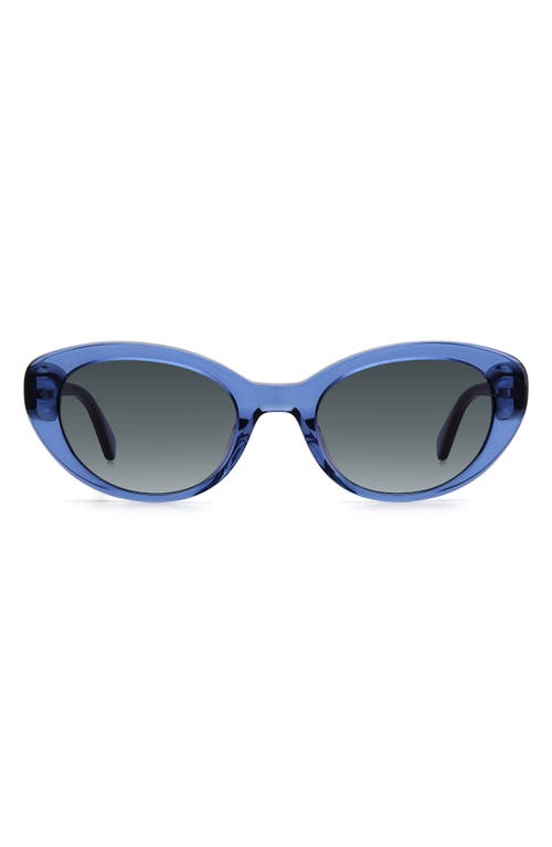 Kate Spade New York Crystals 51mm Round Sunglasses In Blue