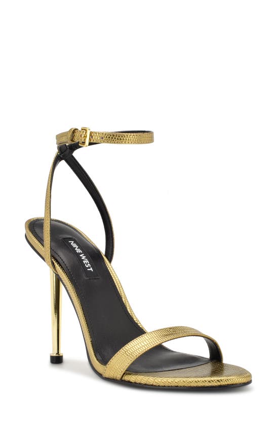 Nine West Reina Ankle Strap Pump In Bronze 750