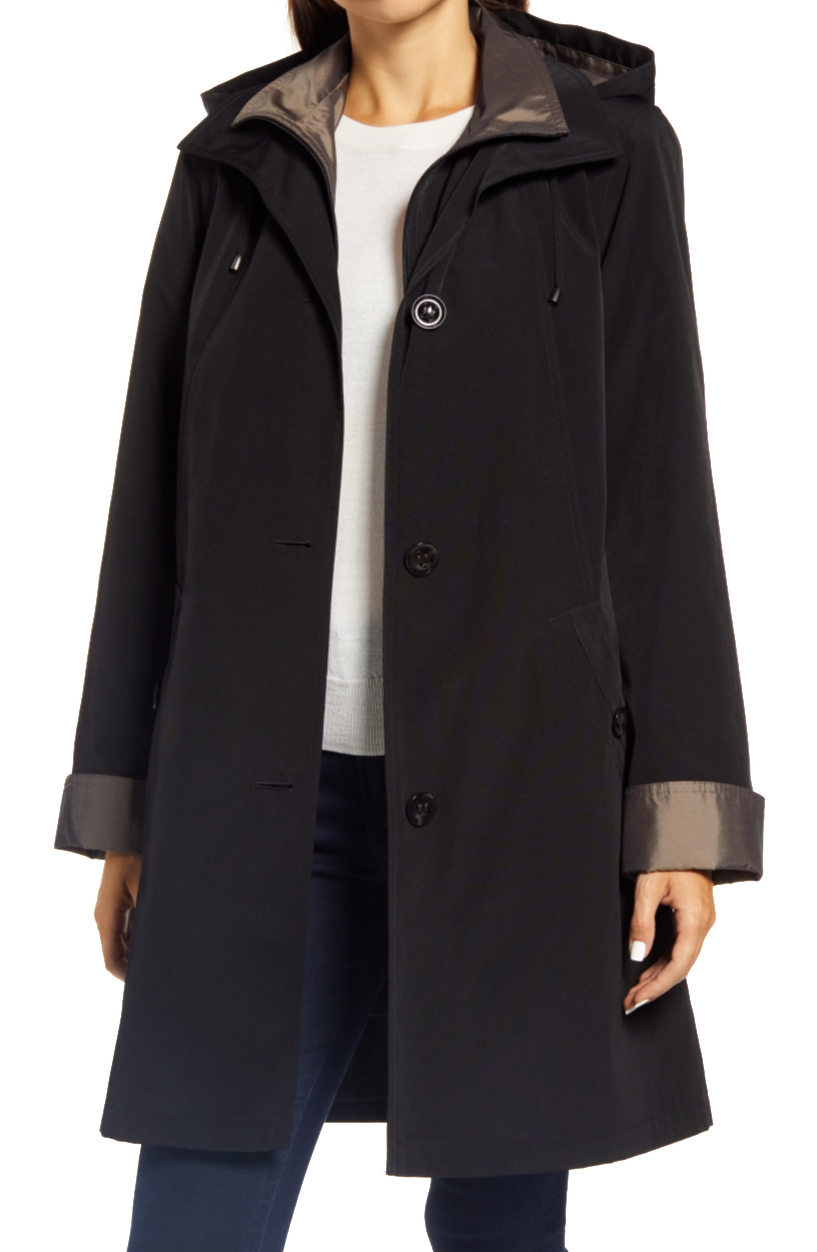 womens rain mac with hood