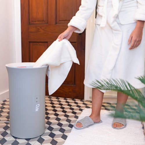 Live Fine Large Bucket Style Towel Warmer In Grey
