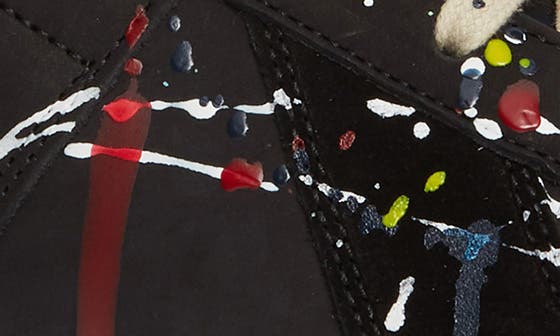 Maison Margiela Replica Paint Splatter Sneaker in Black/Paint