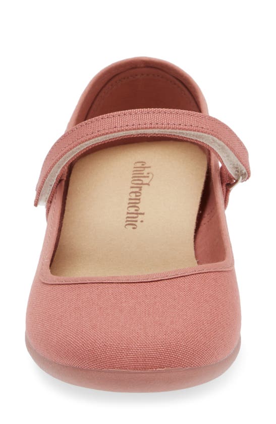 Shop Childrenchic Mary Jane Canvas Sneaker In Rosewood