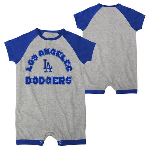 Newborn & Infant Royal/Heathered Gray Los Angeles Dodgers Scream