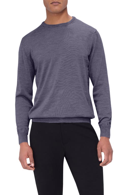 Shop Bugatchi Scott Crewneck Merino Wool Sweater In Anthracite