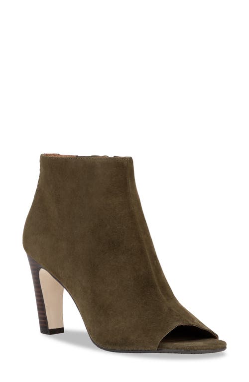 Shop Donald Pliner Peep Toe Bootie In Military G