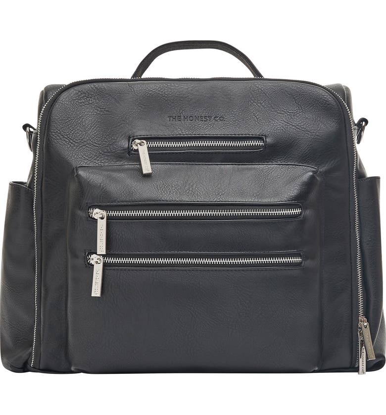Cross Country Faux Leather Diaper Bag