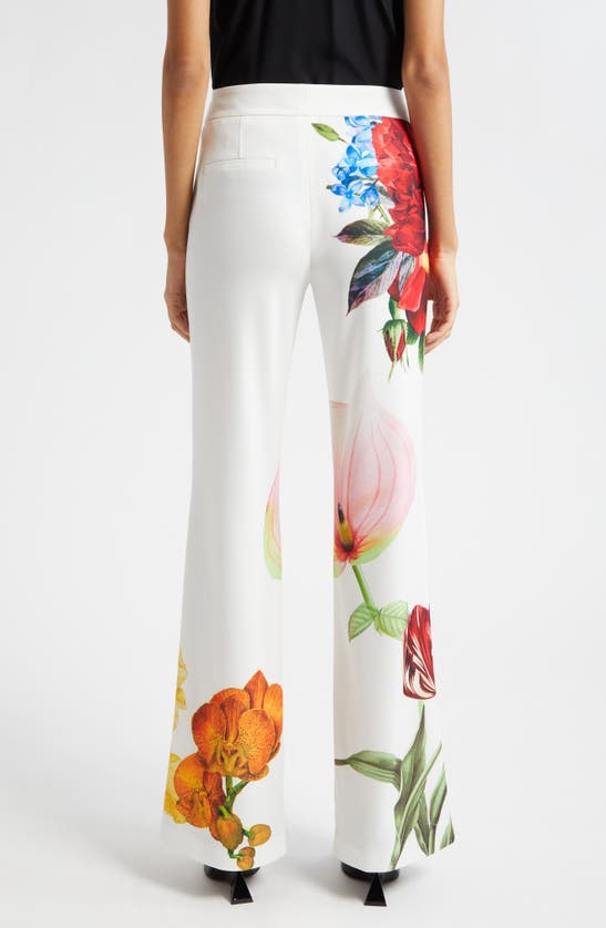 Shop Alice And Olivia Alice + Olivia Ultra Floral Flare Pants In Le Parisien