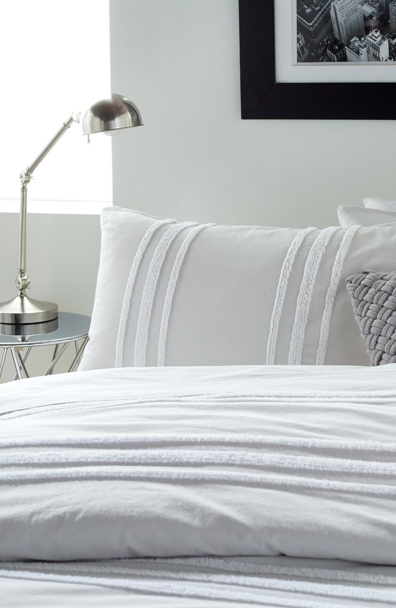 DKNY Chenille Stripe Comforter & Shams Set Nordstrom