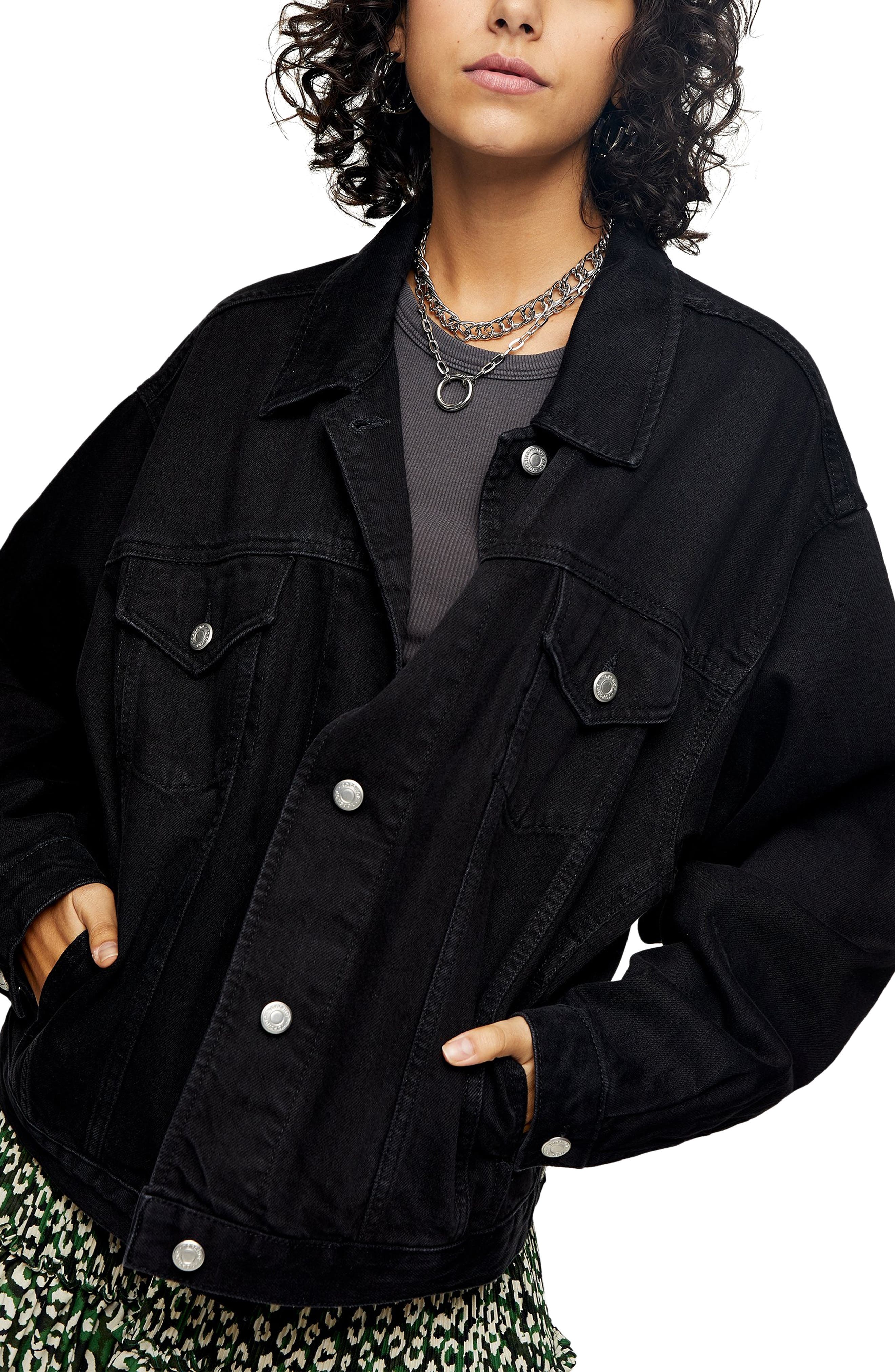 black denim jacket size 8
