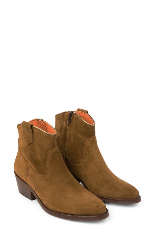 Cassidy Suede Cowboy Boot in Tan