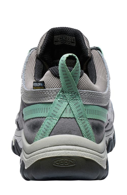 Keen Targhee Iv Waterproof Hiking Shoe In Alloy/granite Green