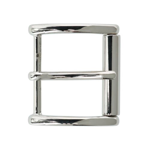 Trafalgar 35mm Solid Brass Roller Harness Belt Buckle In Silver