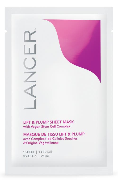 LANCER Skincare Lift & Plump Sheet Mask in 1 Sheet at Nordstrom, Size 1 Count