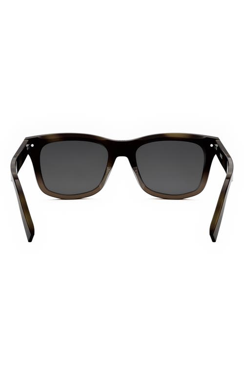 Shop Dior 'blacksuit S11i 53mm Geometric Sunglasses In Havana/other/smoke