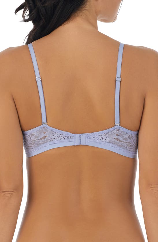 Shop On Gossamer Sleek Micro Lace Underwire Convertible Push-up Bra In Baby Lavender
