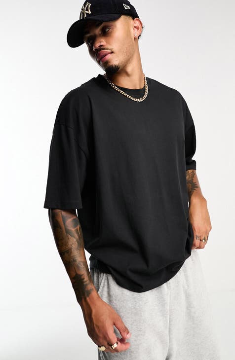 ASOS DESIGN oversized t-shirt in black with Los Angeles city print - BLACK