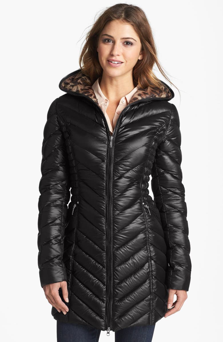Laundry by Shelli Segal Hooded Packable Down Jacket | Nordstrom