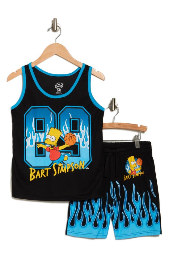 Freeze Kids' The Simpsons™ Jersey & Shorts Set In Black