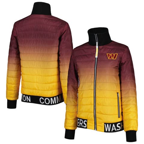 The Wild Collective Women's Minnesota Vikings Colorblock Black Track Jacket