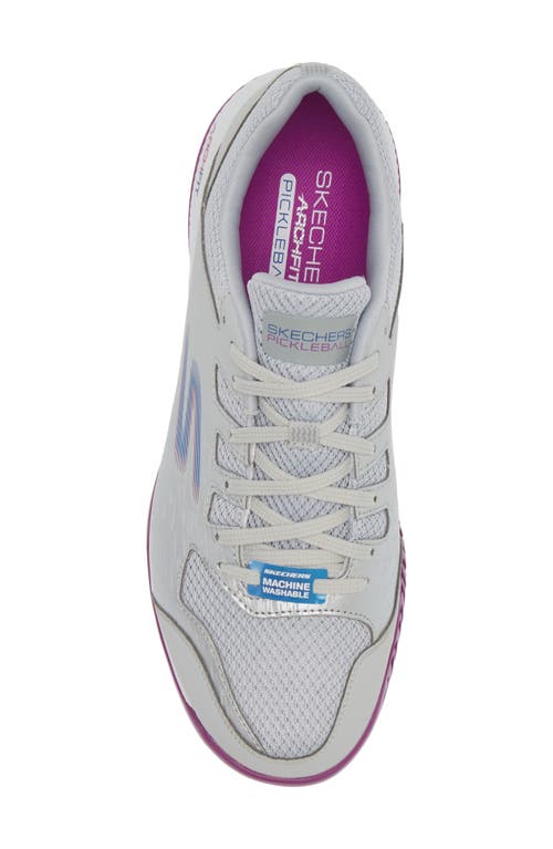 Shop Skechers Viper Court Pickleball Sneaker In Gray/purple