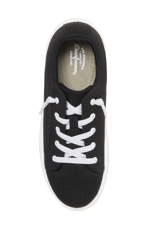 Dearfoams Mabel Woven Slip-on Sneaker In Black