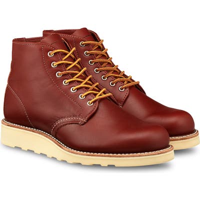 Red Wing 6-Inch Round Toe Boot- Red