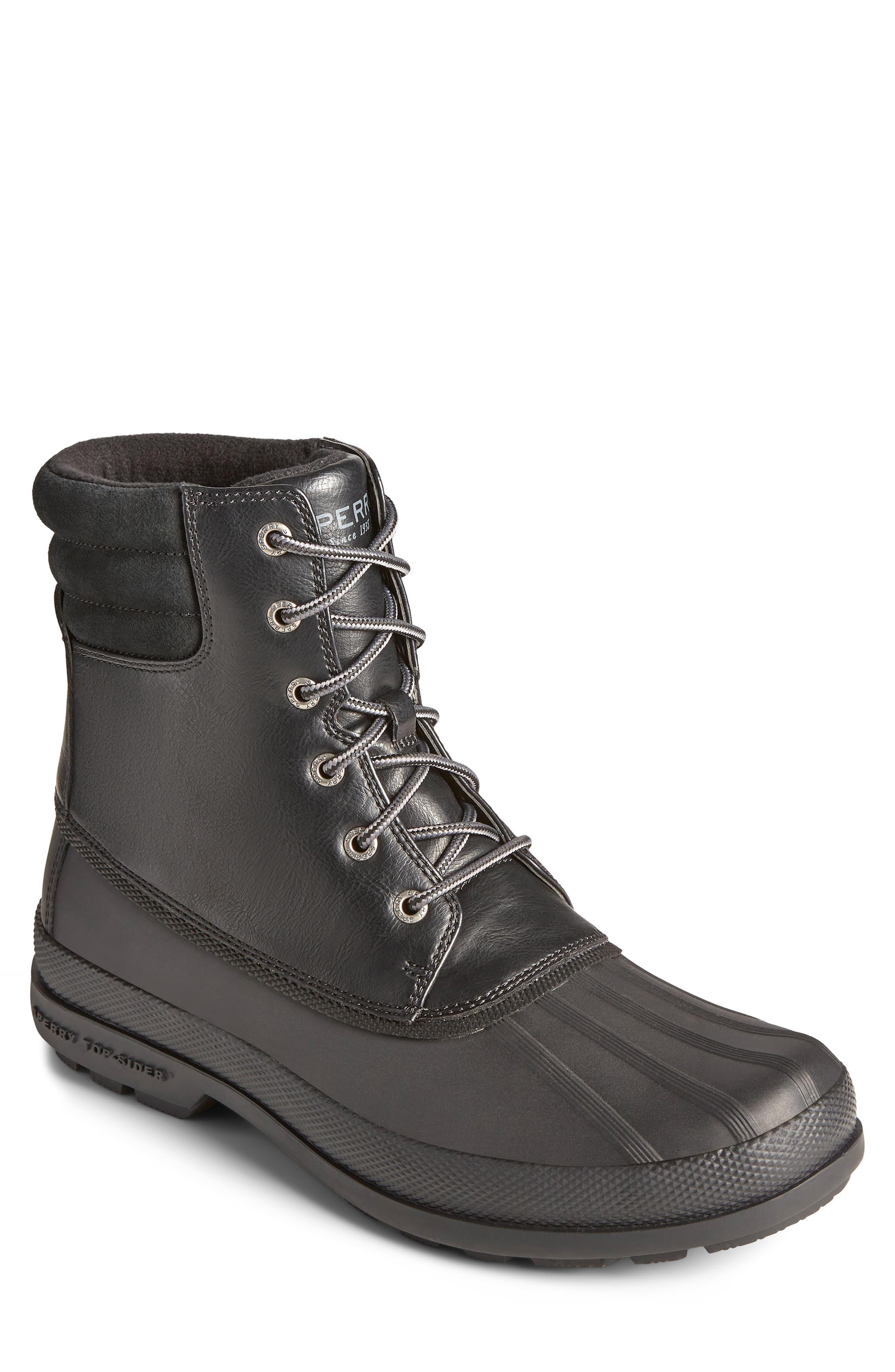 black sperry duck boots nordstrom