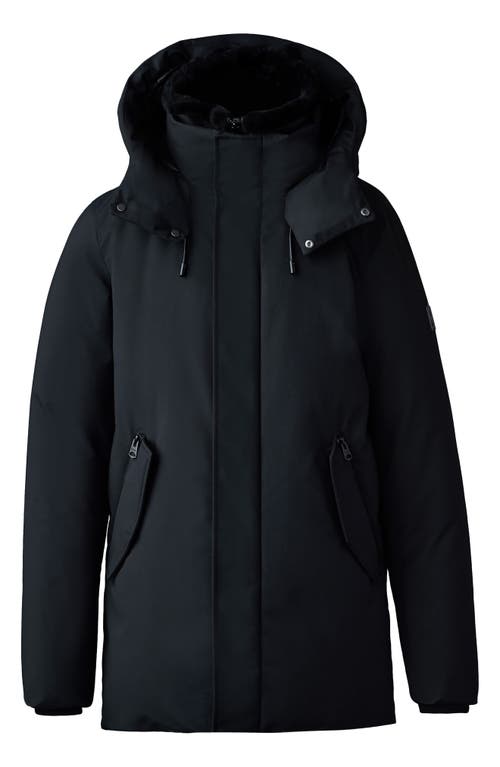 Shop Mackage Sullivan Water Repellent 800 Fill Power Down Parka With Removable Bib In Black