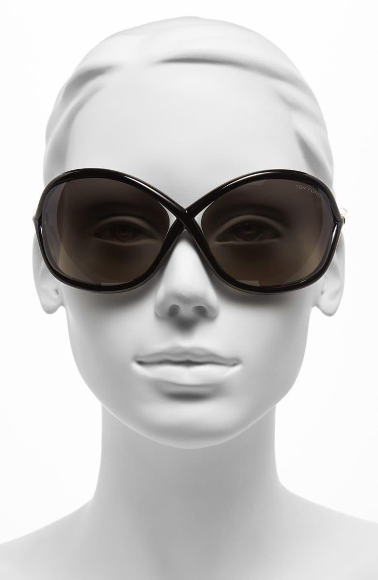 TOM FORD Whitney 64mm Oversize Polarized Sunglasses | Nordstrom