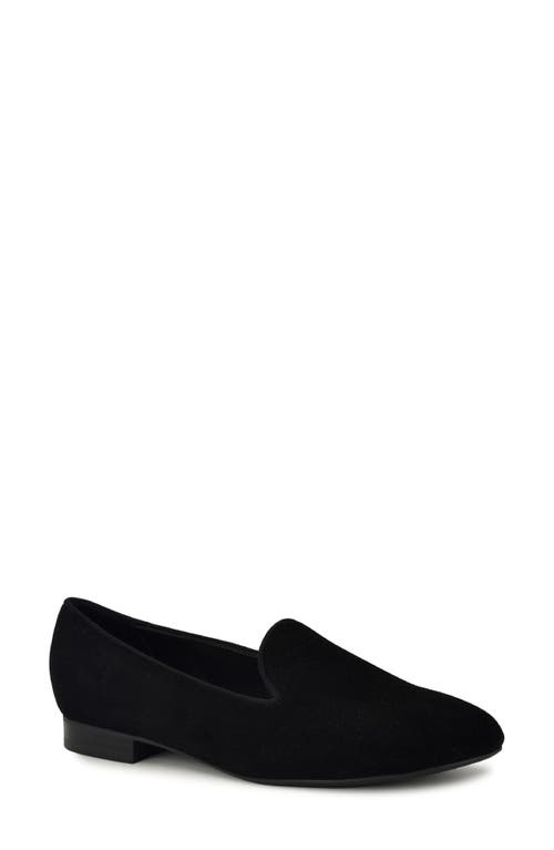 Nine West Renold Loafer In Black Suede