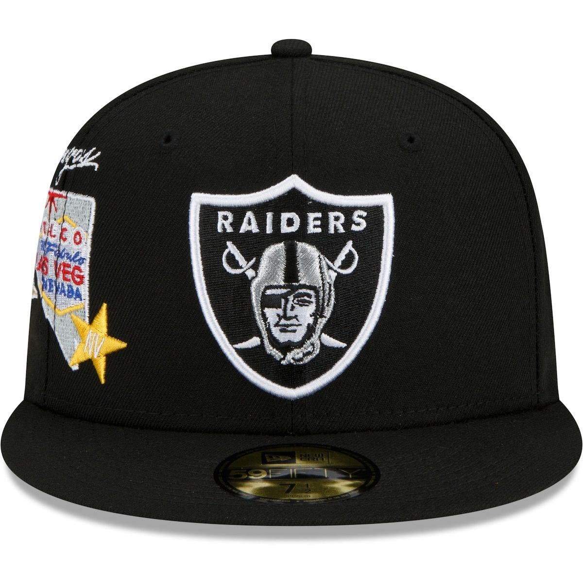 las vegas raiders fitted hat