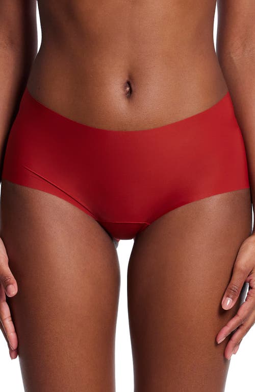 Hanky Panky Breathesoft Hi-rise Thong Underwear In Sundried Tomato Red
