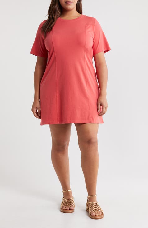 Girls plus size red dress best sale