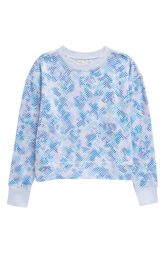 Zella Girl Kids' Dot Long Sleeve T-shirt In Blue Xenon Lota Print