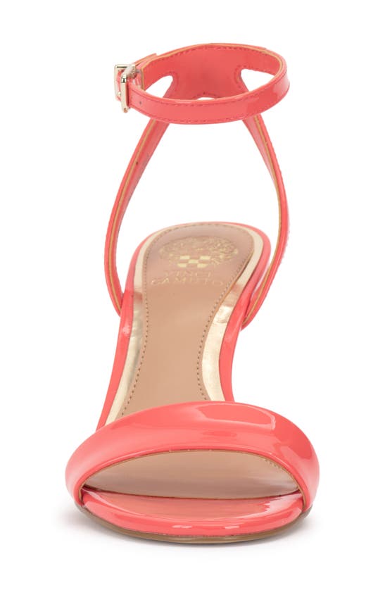 Vince Camuto Jefany Ankle Strap Wedge Sandal In Peach Pop