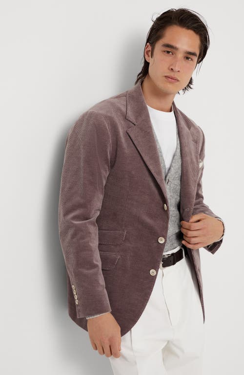 Shop Brunello Cucinelli Deconstructed Cavallo Blazer In Light Purple