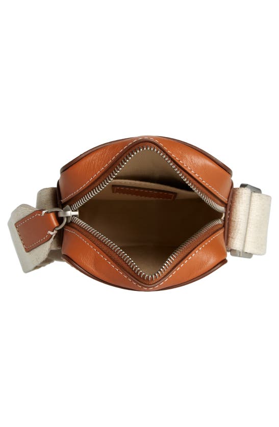 Shop Jacquemus Le Cuerda Vertical Leather Shoulder Bag In Light Brown 2