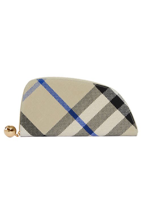 Burberry Shield Check Jacquard Wallet In Neutral
