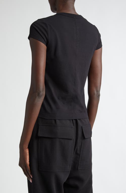 Shop Rick Owens Level Cotton T-shirt In Black